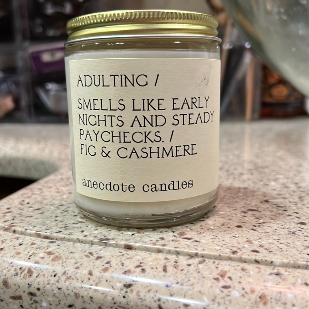 anecdote candles in scent adulting